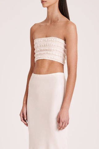 Faro Cupro Bodice - Cloud - Nude Lucy - The Soho Movement