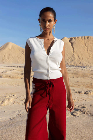 Finley Button Up Vest - Cream - Tops - Arcaa Movement - The Soho Movement