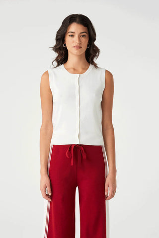 Finley Button Up Vest - Cream - Tops - Arcaa Movement - The Soho Movement