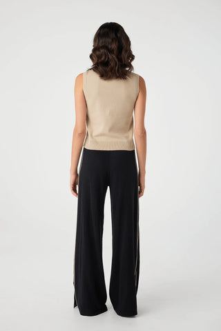 Finley Button Up Vest - Taupe - Tops - Arcaa Movement - The Soho Movement