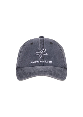 Flow Grow Bloom Dad Cap - Navy - Hats - Pinky & Kamal - The Soho Movement