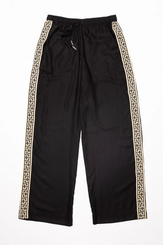 Geo Vacay Lyocell Pants - Black/Cream - Pants - Something Very Special - The Soho Movement