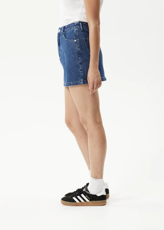 Georgia Hemp Denim Skirt - Authentic Blue - Denim skirt - Afends - The Soho Movement