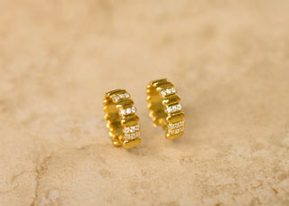 Glow Earrings - Gold - Jewelry - Indigo and Wolfe - The Soho Movement