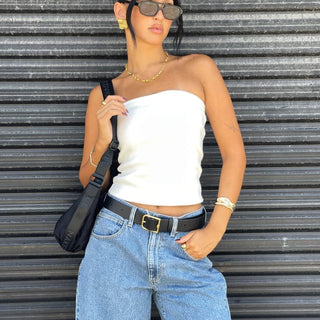 Heather Icon Long Bandeau - White Sand - Abrand - The Soho Movement