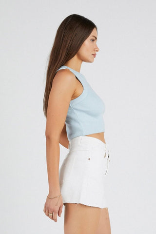 Heather Singlet - Pale Blue - Singlet - Abrand - The Soho Movement