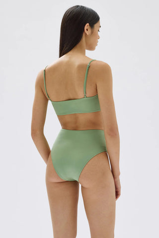 Hi Waisted Swim Brief - Pandan - Assembly Label - The Soho Movement