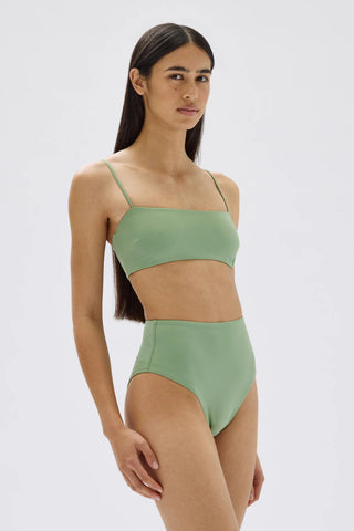 Hi Waisted Swim Brief - Pandan - Assembly Label - The Soho Movement