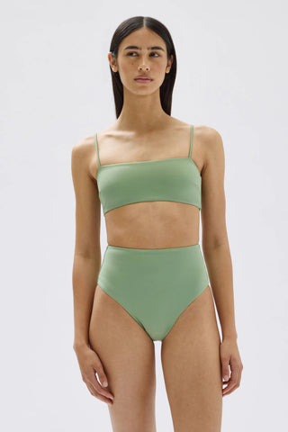 Hi Waisted Swim Brief - Pandan - Assembly Label - The Soho Movement