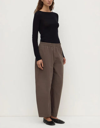 Lola Barrel Pant - Bark