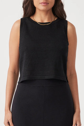 Hugo Linen Knit Tank - Black - Tanks - Arcaa Movement - The Soho Movement