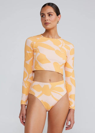 Islander High Waist Bottom - Peach - Poolside Paradiso - The Soho Movement