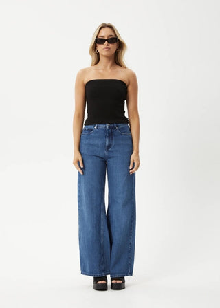 Jamie Rib Tube Top - Black - Tops - Afends - The Soho Movement