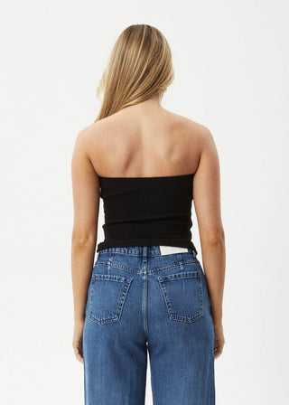 Jamie Rib Tube Top - Black - Tops - Afends - The Soho Movement