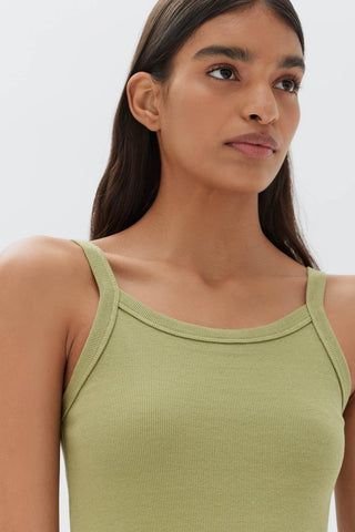 Keira Organic Tank - Agave - Assembly Label - The Soho Movement