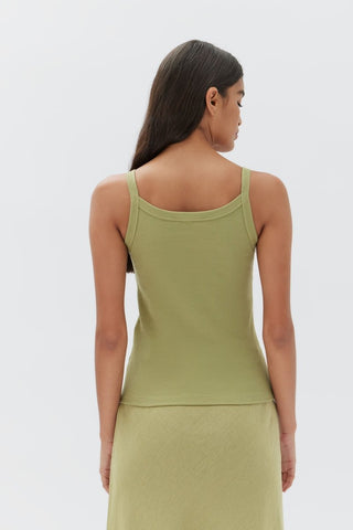 Keira Organic Tank - Agave - Assembly Label - The Soho Movement