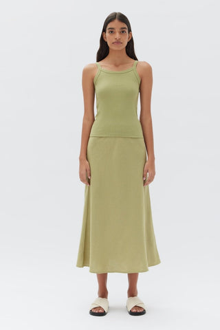 Keira Organic Tank - Agave - Assembly Label - The Soho Movement