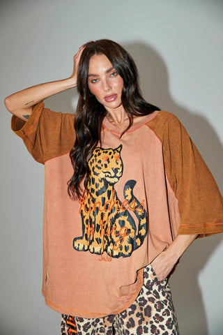 The Raglan Choose Kindness Tee - Mocha