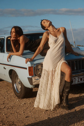 Lace Maxi Dress - Cream - Dresses - Sabbi - The Soho Movement