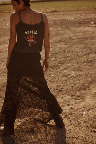 Lace Maxi Skirt - Black - Skirts - Sabbi - The Soho Movement
