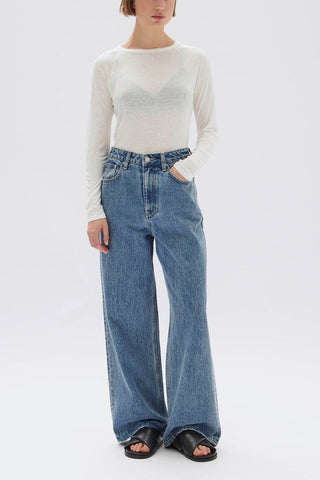 Lacy Long Sleeve Tee - Antique White - Assembly Label - The Soho Movement
