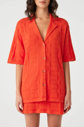 Lara Organic Cotton Shirt - Hibiscus - Arcaa Movement - The Soho Movement