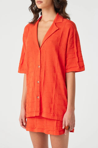Lara Organic Cotton Shirt - Hibiscus - Arcaa Movement - The Soho Movement