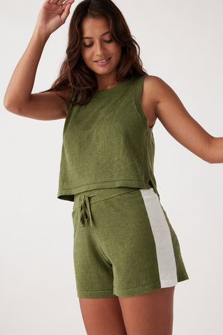 Larri Short - Caper/Cream - Shorts - Arcaa Movement - The Soho Movement