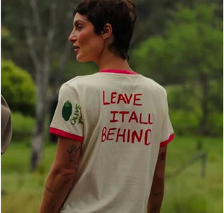 Leave It All Behind Tee - Cream/Red - Tees - Sabbi - The Soho Movement