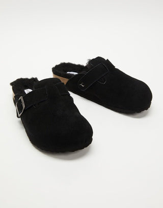 Lego Slides - Black Suede - Human Premium - The Soho Movement