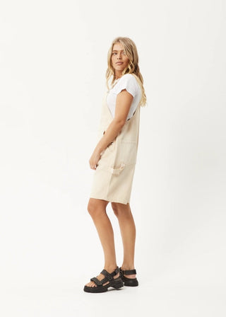 Lewi Hemp Short Overalls - Sand - Afends - The Soho Movement