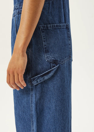Louis Hemp Baggy Overalls - Authentic Blue - Overalls - Afends - The Soho Movement