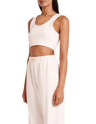 Lounge Fleece Crop - Natural - Crop - Nude Lucy - The Soho Movement