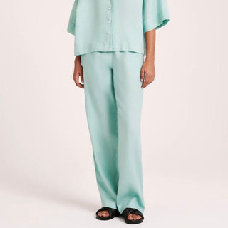 Lounge Linen Pant - Aqua - Nude Lucy - The Soho Movement