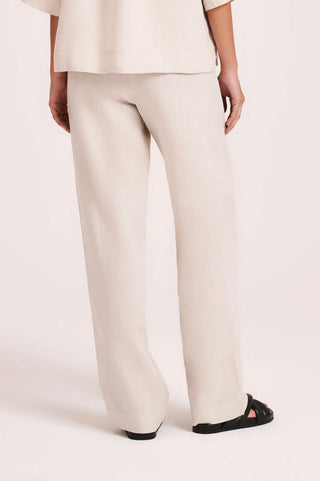 Lounge Linen Pant - Natural - Nude Lucy - The Soho Movement