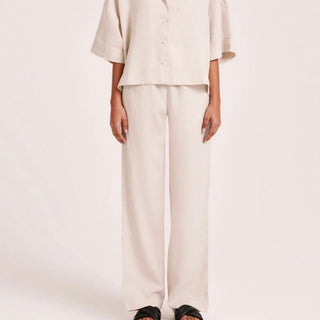 Lounge Linen Pant - Natural - Nude Lucy - The Soho Movement