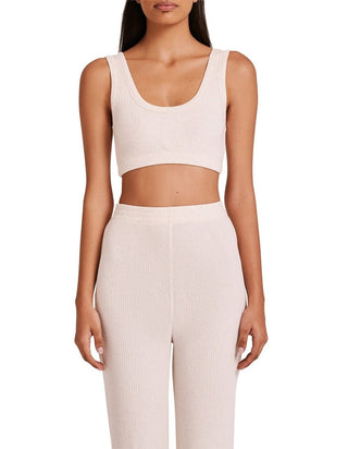 Lounge Rib Crop - Cream Marle - Crop - Nude Lucy - The Soho Movement