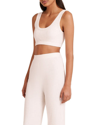 Lounge Rib Crop - Cream Marle - Crop - Nude Lucy - The Soho Movement