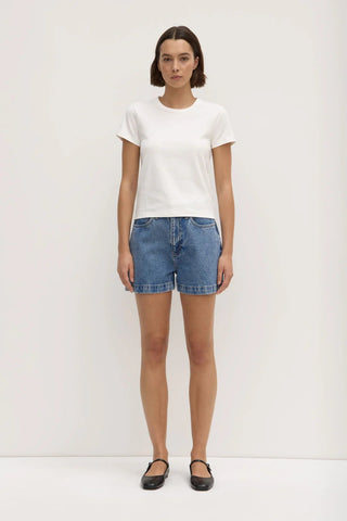 Lyla Cap Sleeve Tee - Antique White - Tees - Assembly Label - The Soho Movement