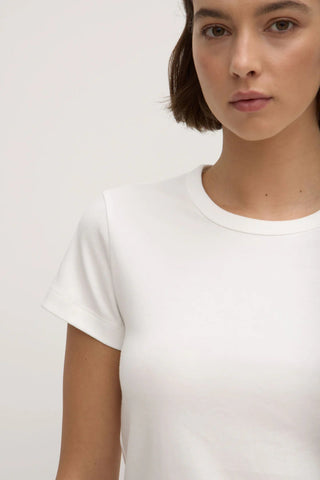 Lyla Cap Sleeve Tee - Antique White - Tees - Assembly Label - The Soho Movement