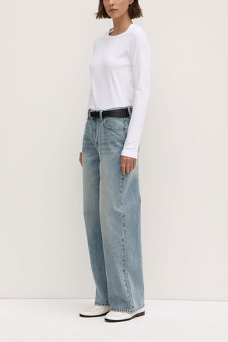 Lyla Long Sleeve Tee - White - Long sleeve tops - Assembly Label - The Soho Movement