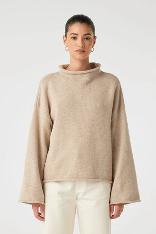 Maeve Knitted Sweater - Sand - Knitwear - Arcaa Movement - The Soho Movement