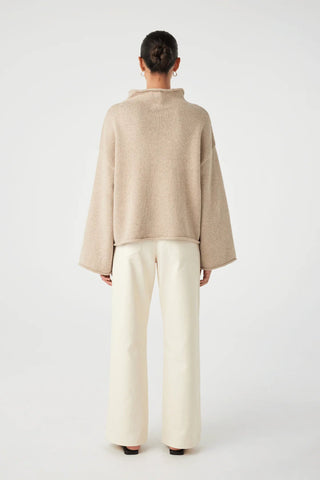 Maeve Knitted Sweater - Sand - Knitwear - Arcaa Movement - The Soho Movement