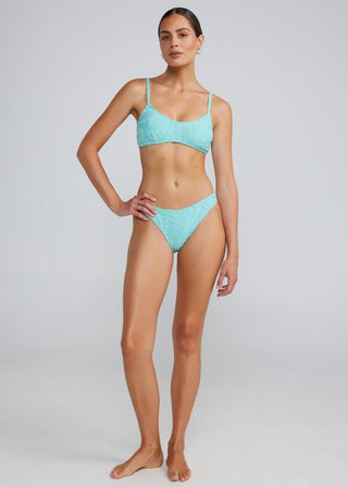 Mai Tai Scoop Bralette Top - Aqua - Poolside Paradiso - The Soho Movement
