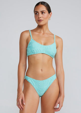 Mai Tai Scoop Bralette Top - Aqua - Poolside Paradiso - The Soho Movement