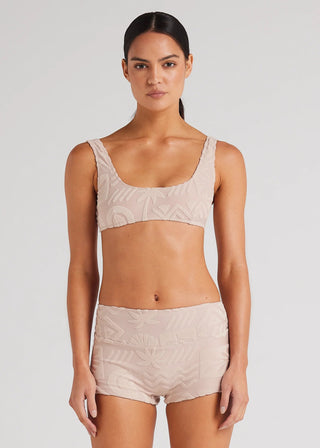 Mai Tai Shorty Bikini Bottom - Mushroom - Swimwear - Poolside Paradiso - The Soho Movement