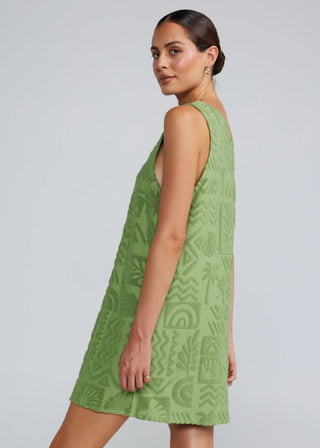 Mai Tai Tunic Dress - Palm - Poolside Paradiso - The Soho Movement