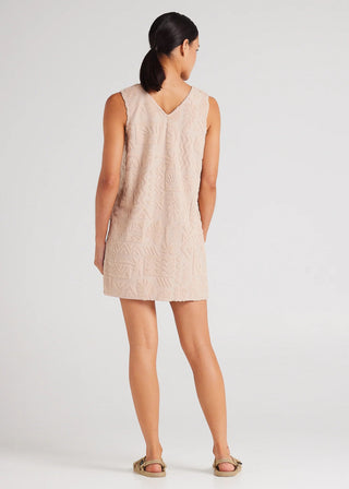 Mai Tai V Tunic Towelling Dress - Mushroom - Dresses - Poolside Paradiso - The Soho Movement