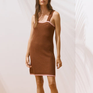 Martina Knit Dress - Chocolate - Sancia - The Soho Movement