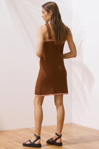 Martina Knit Dress - Chocolate - Sancia - The Soho Movement